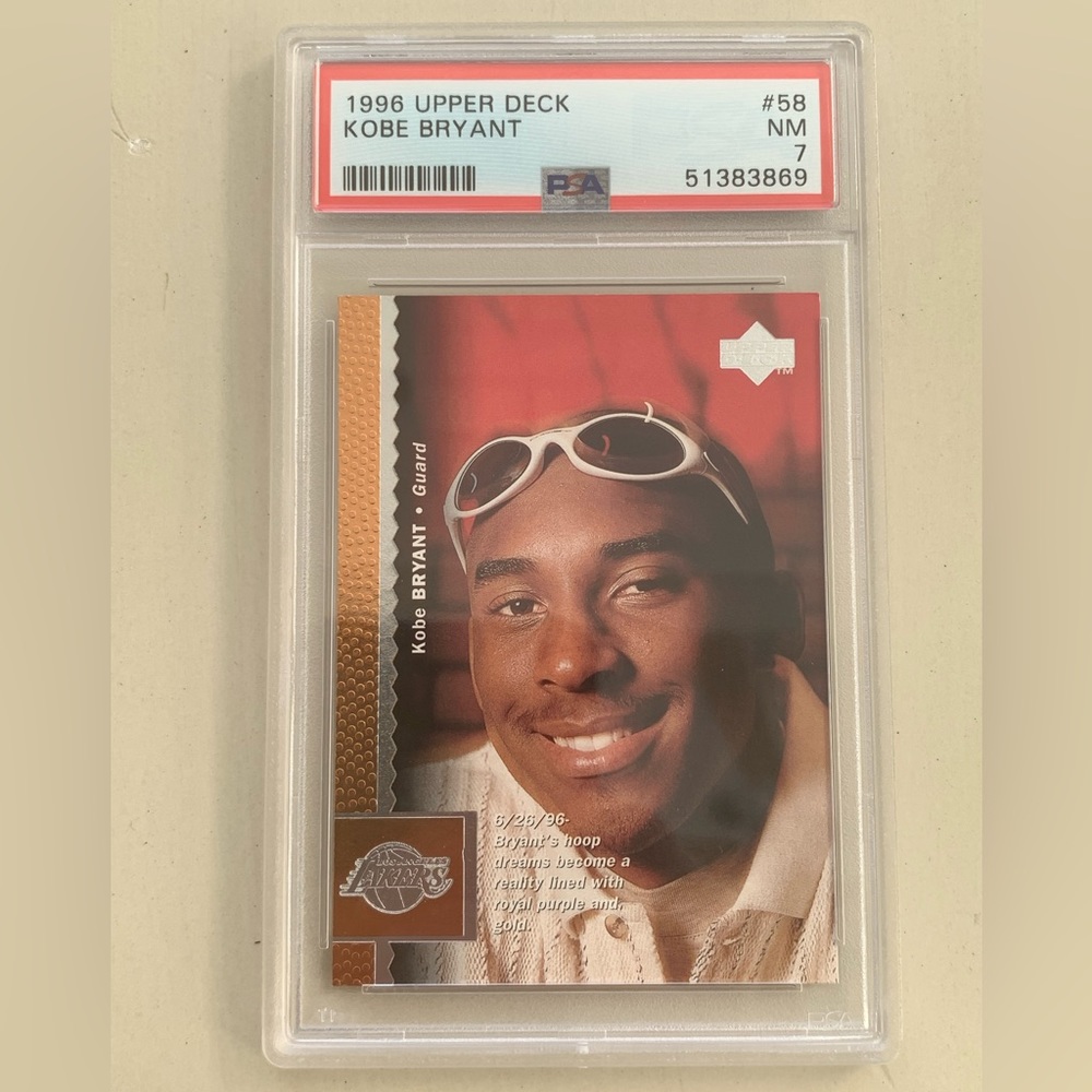 Kobe Bryant 1996 Upper Deck #58 PSA NM 7